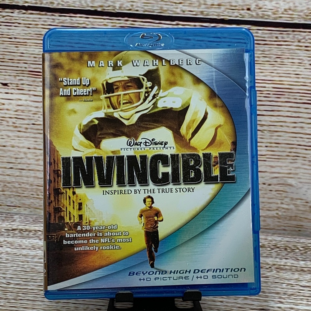 Invincible [2006 Blu-ray] Mark Wahlberg Walt Disney‎ Pictures HD DVD Movie Film